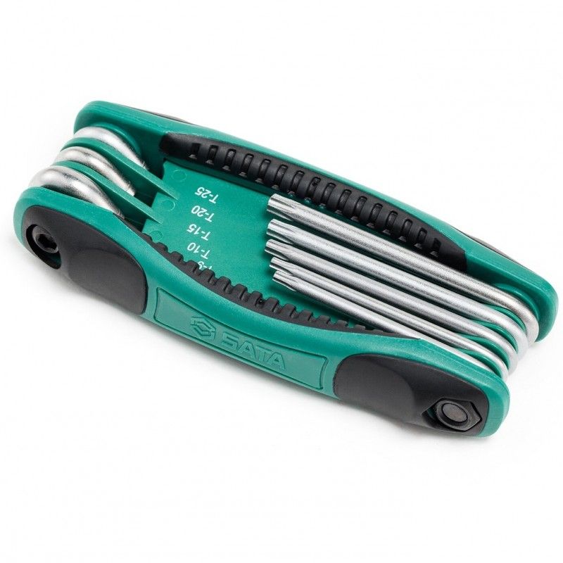 Šešiakampių raktų rinkinys Sata S09123; T9-T40; 8 vnt.