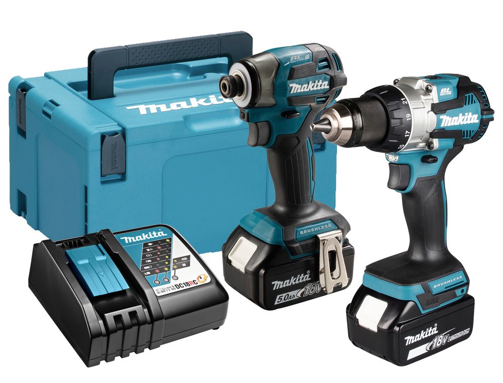 Įrankių rinkinys Makita DLX2527TJ (DDF489 + DTD173); 18 V; 2x5,0 Ah akum.