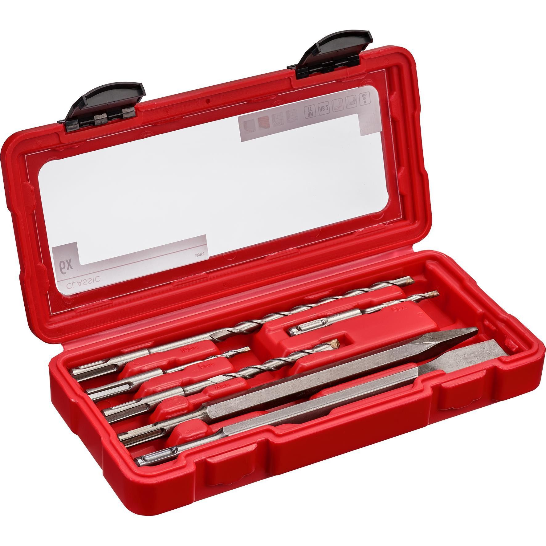 Grąžtų ir kaltų rinkinys Einhell 49109166; SDS-plus; 6 vnt.