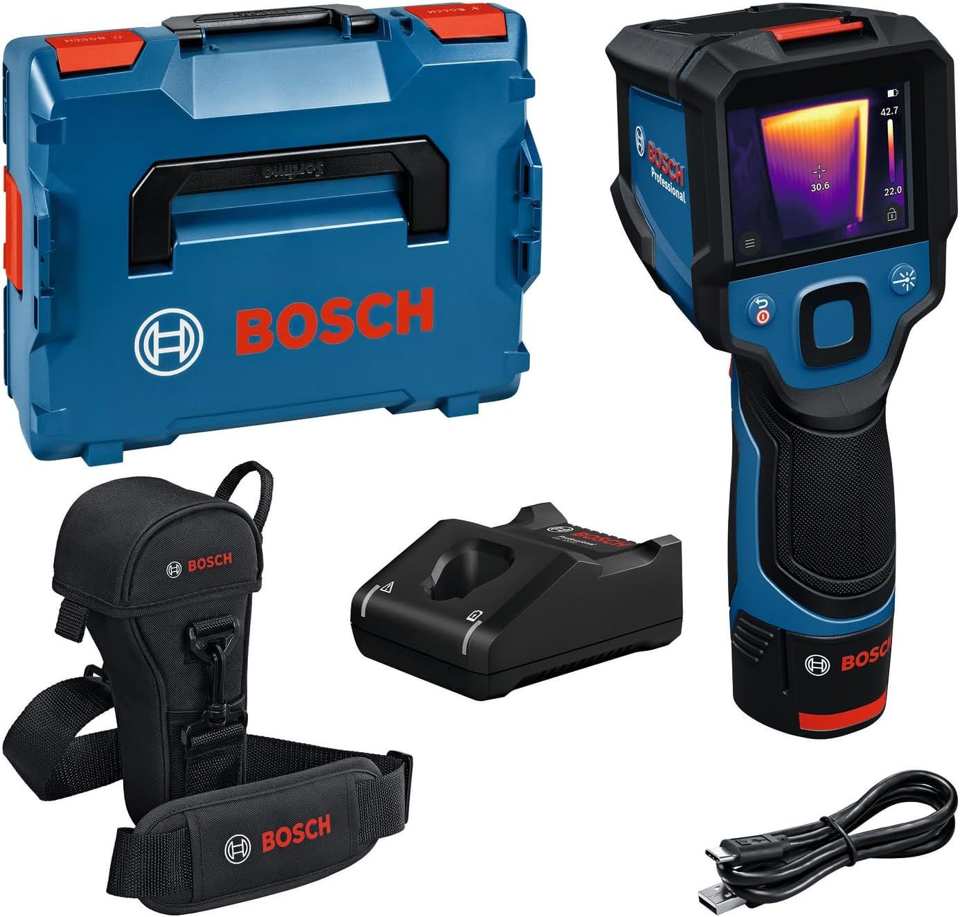 Termovizorius Bosch GTC 12V-450-13 Professional; 12 V; 1x2,0 Ah akum.