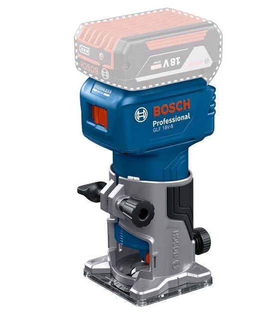 Freza Bosch GLF 18V-8 Professional; 18 V (be akumuliatoriaus ir pakrovėjo)