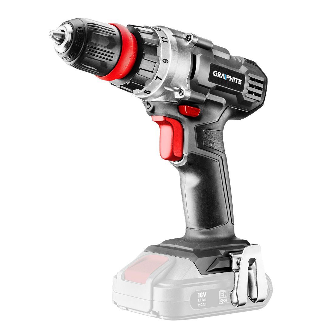 Akumuliatorinis suktuvas-gręžtuvas Graphite 58G022; 18 V (be akumuliatoriaus ir...