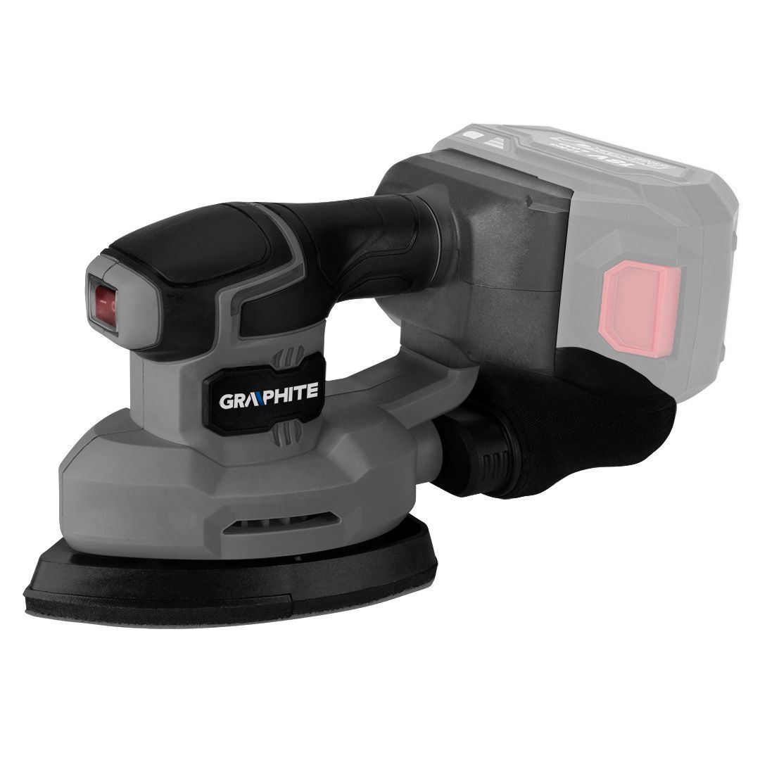Trikampis šlifuoklis Graphite 58GE141; 18 V (be akumuliatoriaus ir pakrovėjo)