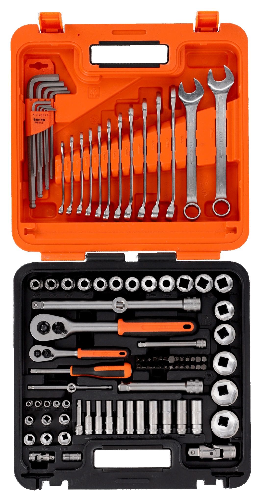 Įrankių komplektas Bahco S98MC1H; 1/4''; 1/2''; 98 vnt.