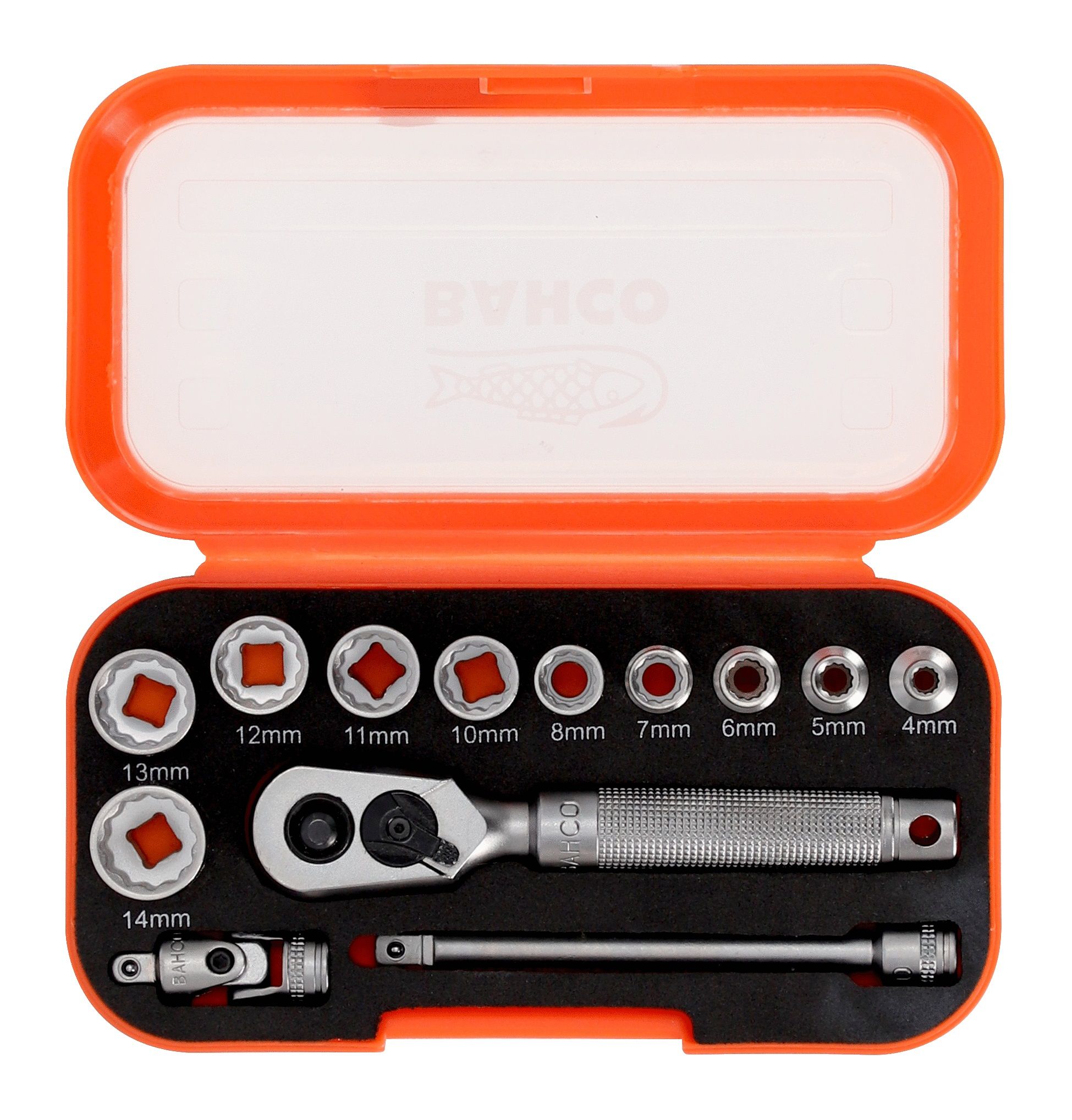 Sukimo galvučių komplektas Bahco S13MC10.5; 1/4''; 13 vnt.