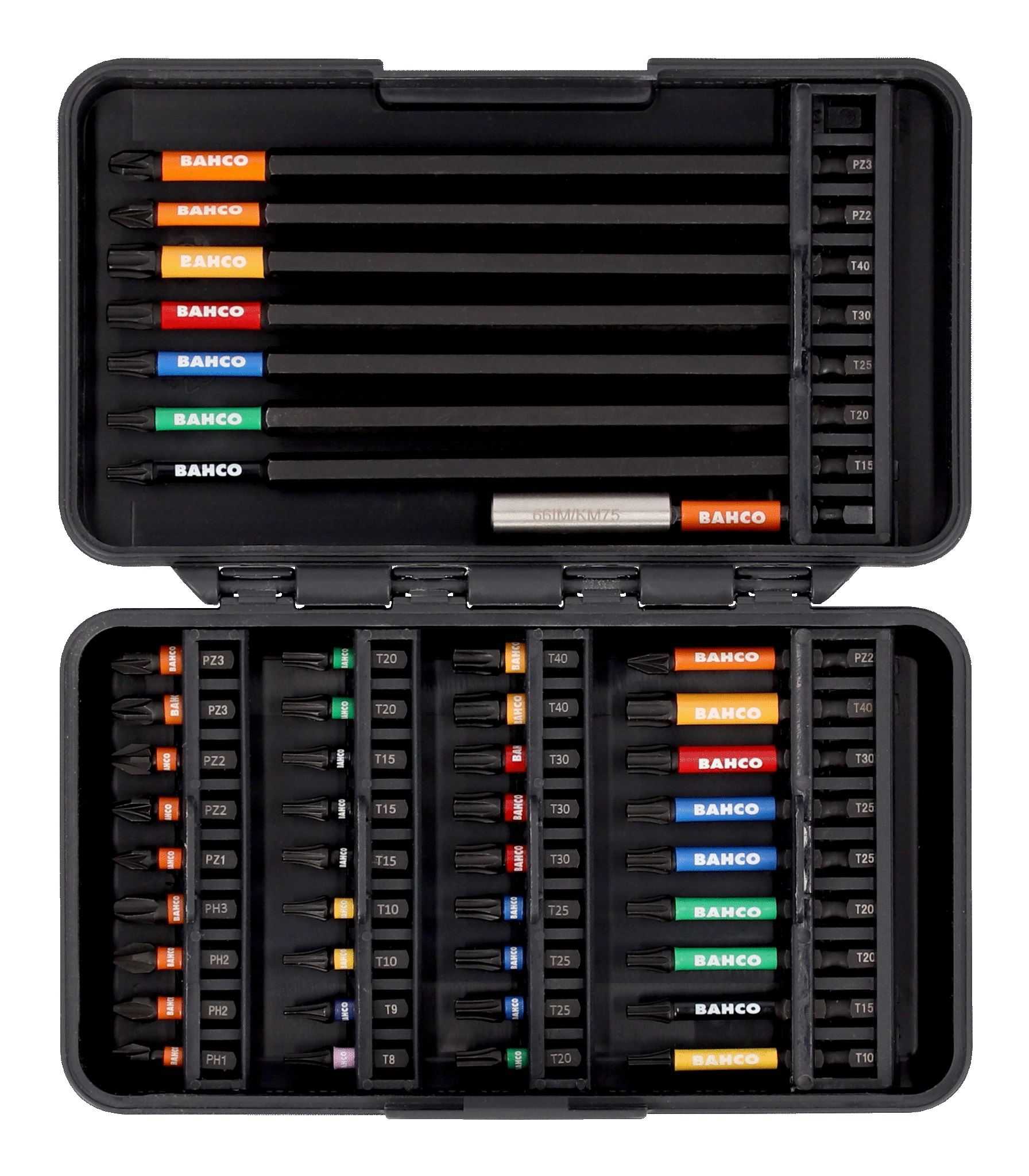 Sukimo antgalių komplektas Bahco 66IM/44C-1; 1/4''; 44 vnt.