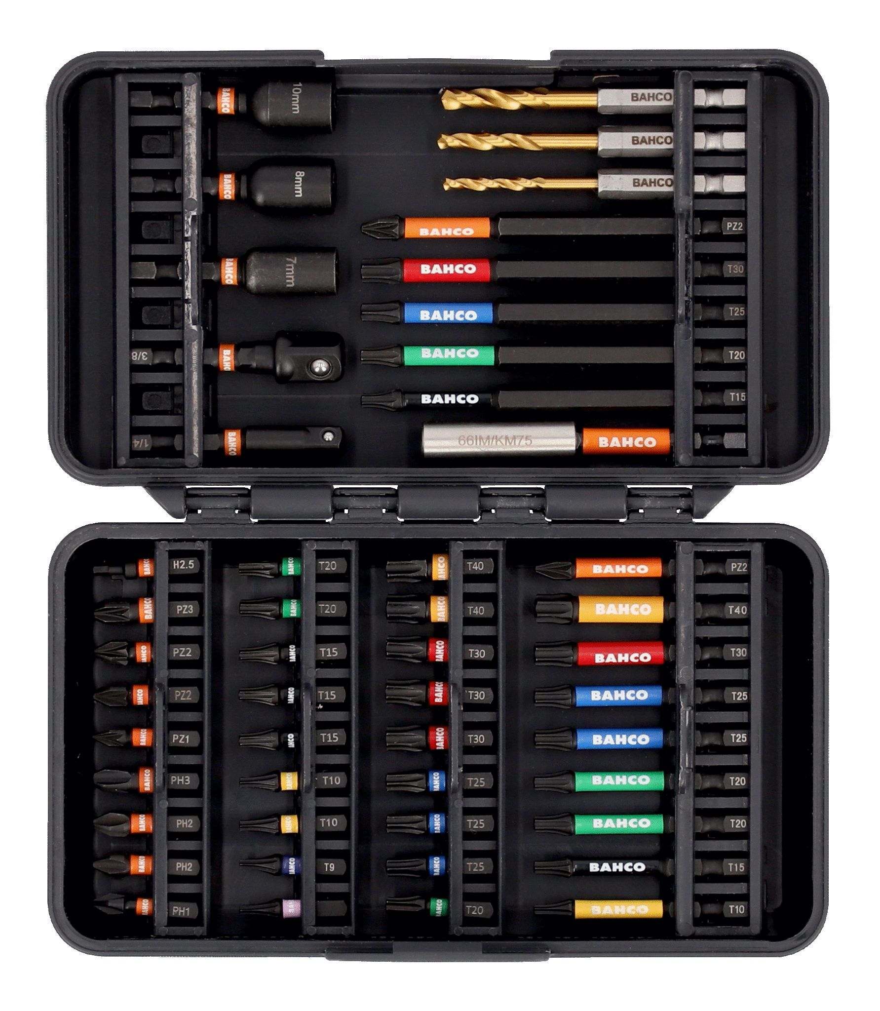 Sukimo antgalių komplektas Bahco 66IM/50C3HSS; 1/4''; 50 vnt.