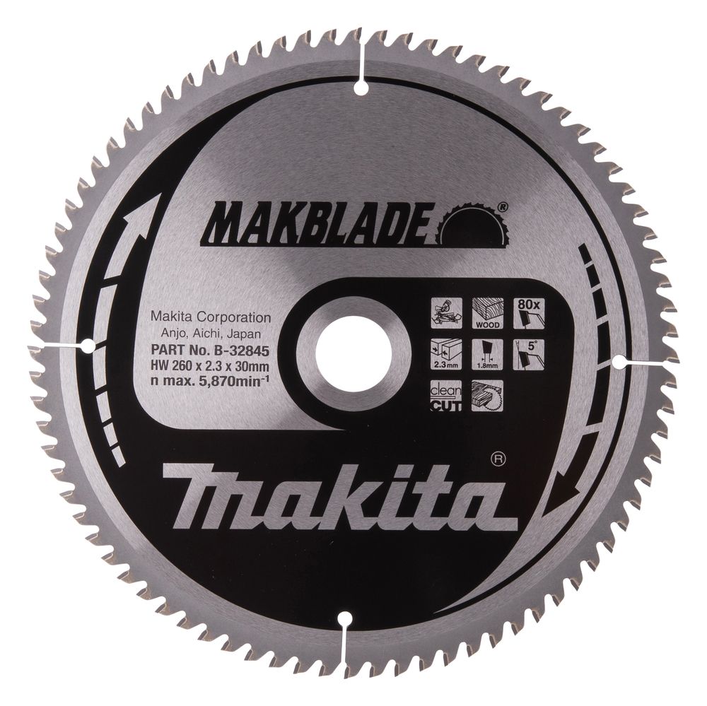 Pjovimo diskas medienai Makita B-32845; 260 mm