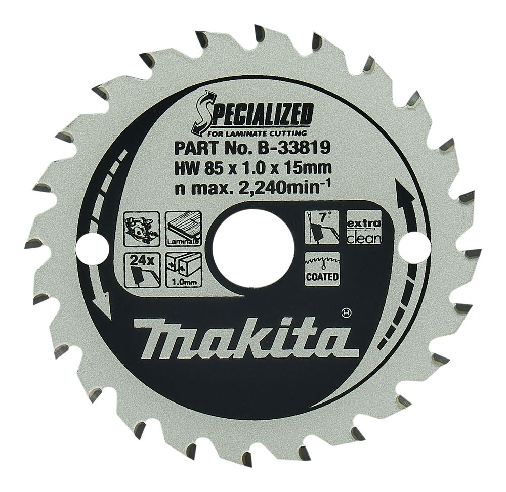 Pjovimo diskas laminatui Makita B-33819; 85 mm