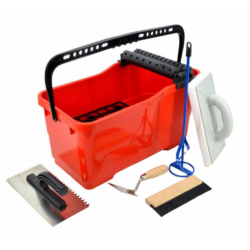 Plytelių valymo rinkinys AWTools AW30345; 8 vnt.