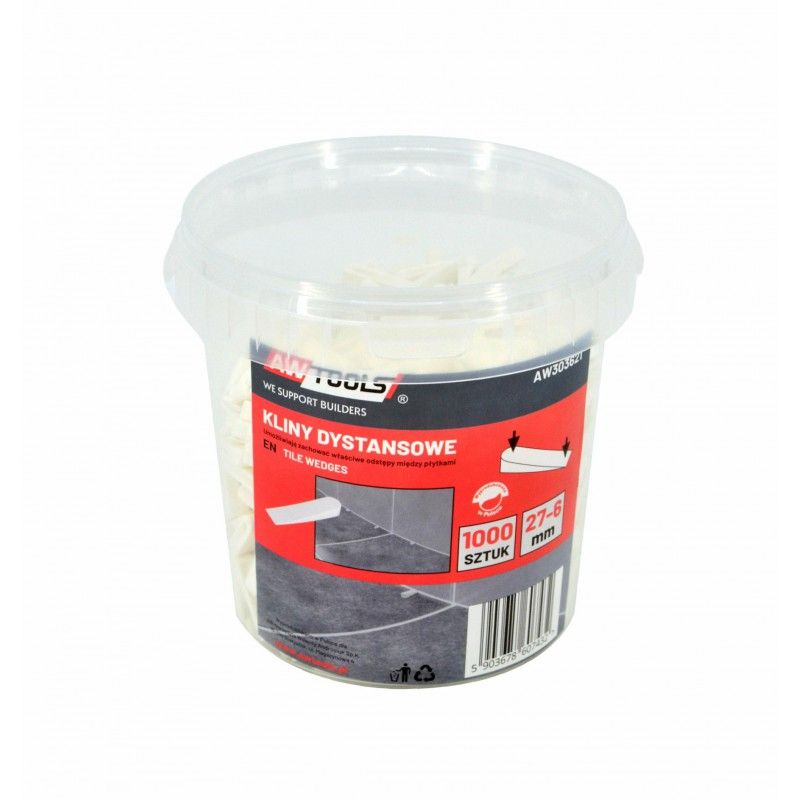 Pleišteliai plytelėms AWTools AW303622; 35x9 mm; 500 vnt.