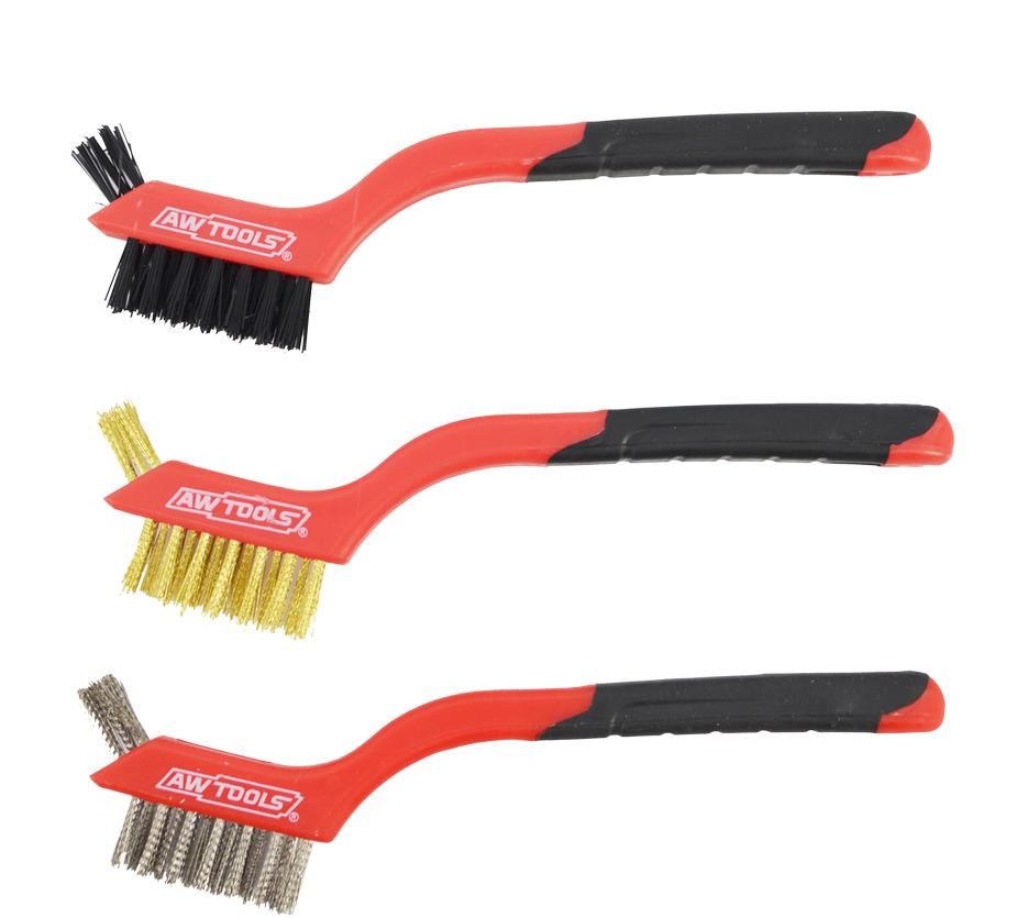 Vielinių šepečių rinkinys AWTools AW55007; 3 vnt.