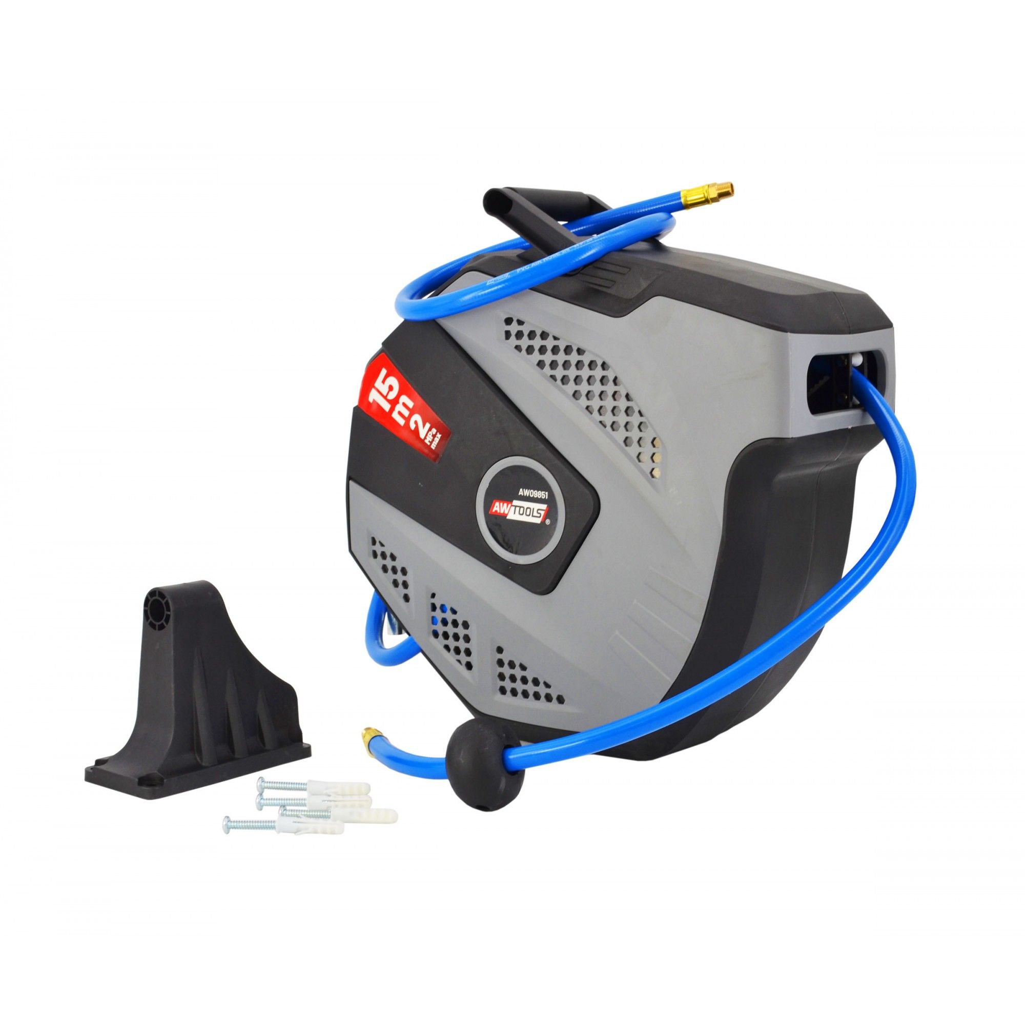 Kompresoriaus oro žarna ritėje AWTools AW09851; 10x16 mm; 15 m; 1/4''; 20 bar 