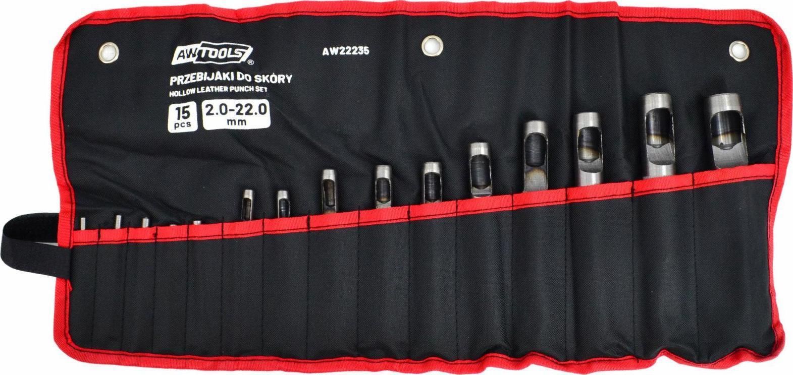 Skylamušiai odai AWTools AW22235; 2-22 mm; 15 vnt.
