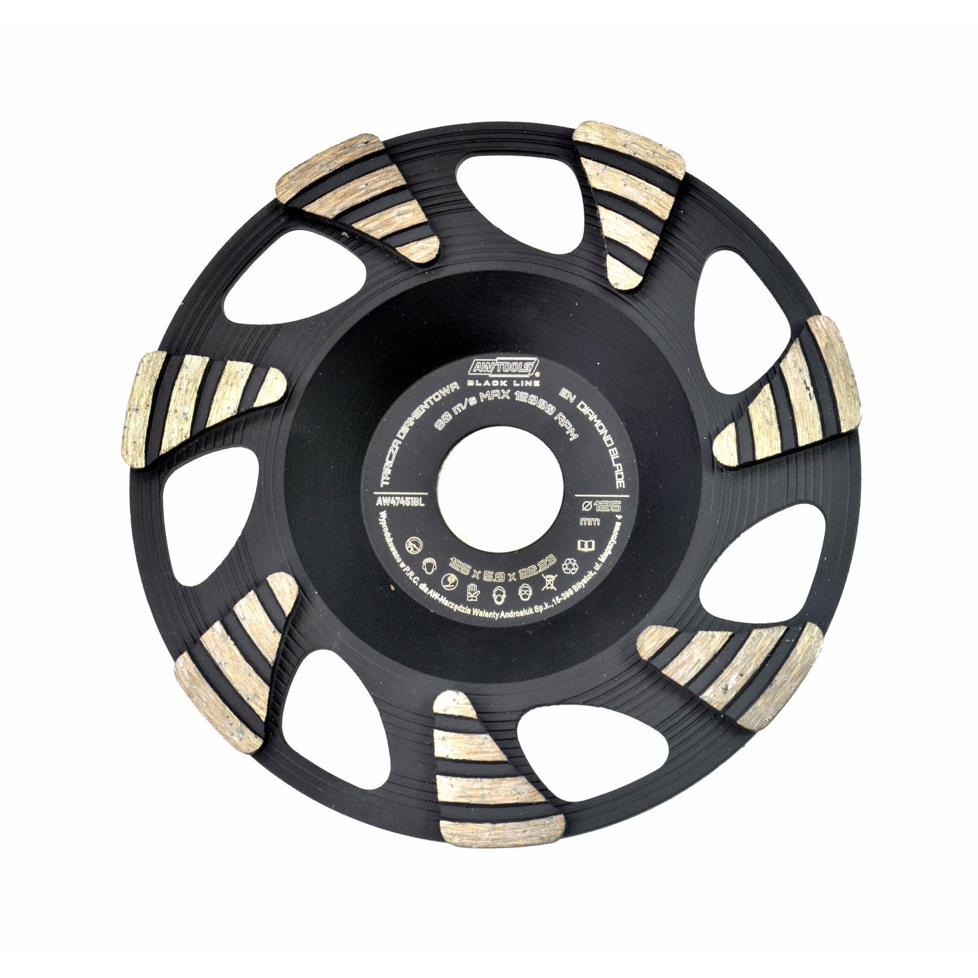 Deimantinis šlifavimo diskas AWTools AW47451BL; 125 mm 
