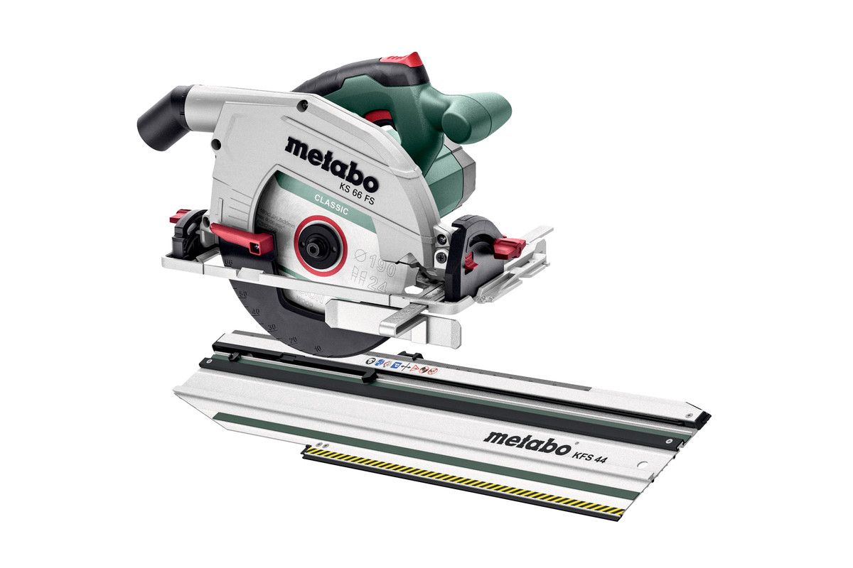 Diskinis pjūklas Metabo KS 66 FS; 1500 W; 190x30 mm + kreipiančioji liniuotė
