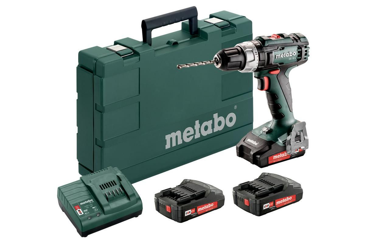 Akumuliatorinis smūginis suktuvas Metabo SB 18 L SET; 18V; 3x2 Ah; LED 