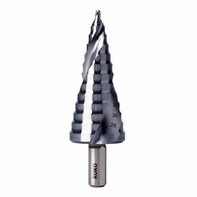 Pakopinis grąžtas  Ruko ULTIMATECUT FLOWSTEP; HSS; 8-30 mm 