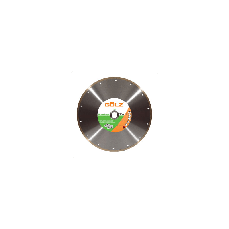 Deimantinis pjovimo diskas Gölz SlimFast; 300x25,4 mm 