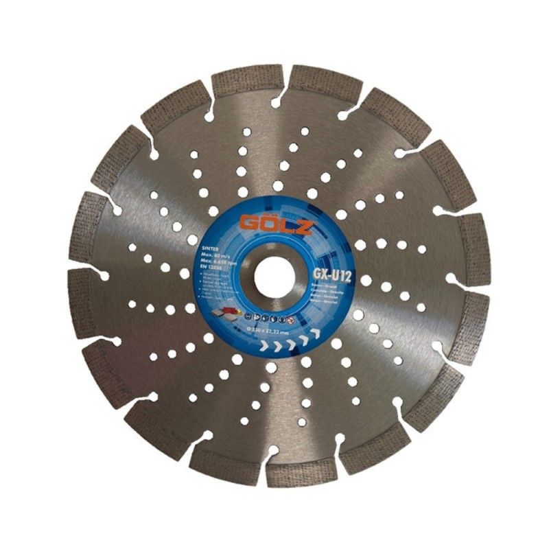 Deimantinis pjovimo diskas Gölz GX-U12; 230x22,23 mm 