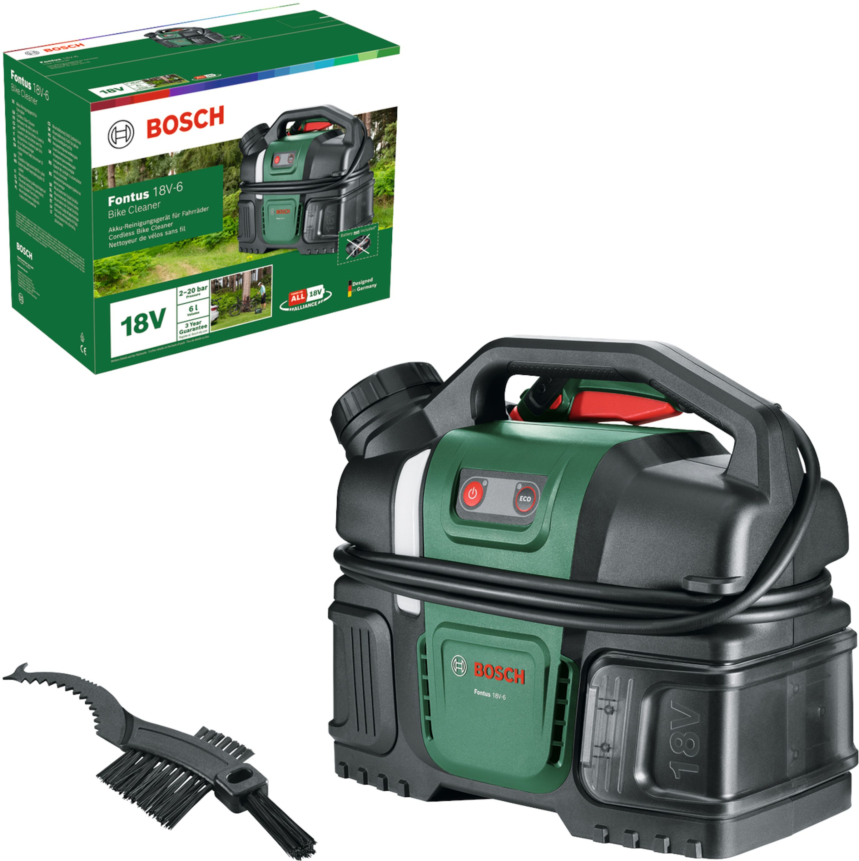 Aukšto slėgio plovykla Bosch Fontus 18V-6; 18 V (be akumuliatoriaus ir pakrovėjo)