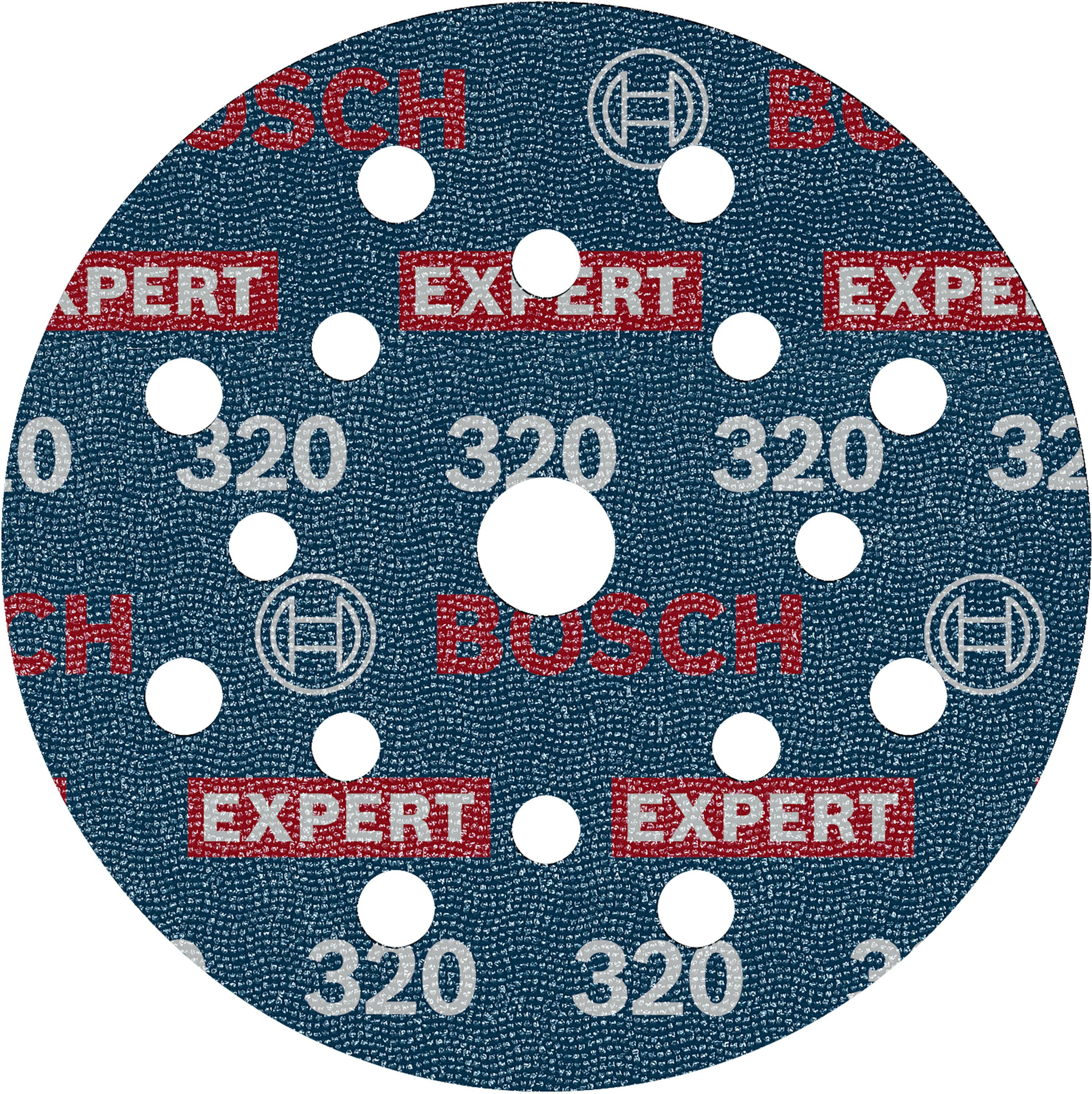 Šlifavimo diskas Bosch Expert O780; 125 mm; 320; 6 vnt.