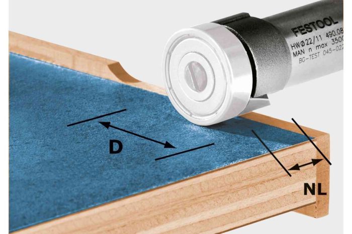 Sulyginimo freza Festool HW D22/8-OFK; 22 mm; 8 mm 