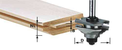 Profilinė pleištų freza Festoollinė 22/20 mm 