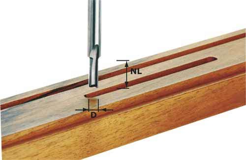 Ištisinio kietlydinio griovelių freza Festool 12/45 mm 