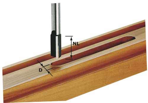 Griovelių freza su galiniais ašmenimis Festool; 10 mm; 20/60 mm 
