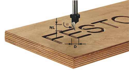 Šriftų freza Festool&nbsp;HS; 9,5/55 mm 