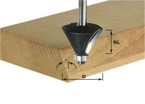 Nuožulnų freza Festool 25,1/70 mm su guoliu