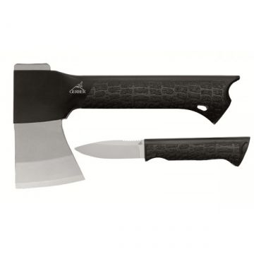 Kirvis Gerber GATOR COMBO su rankenoje įtvirtintu peiliu; 669 g