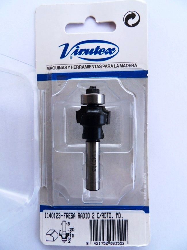 Apvalinimo freza Virutex R2 su guoliu 