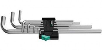 Šešiakampių raktų rinkinys Wera Hex-Plus 950 L/9 SM N; 1,5-10 mm