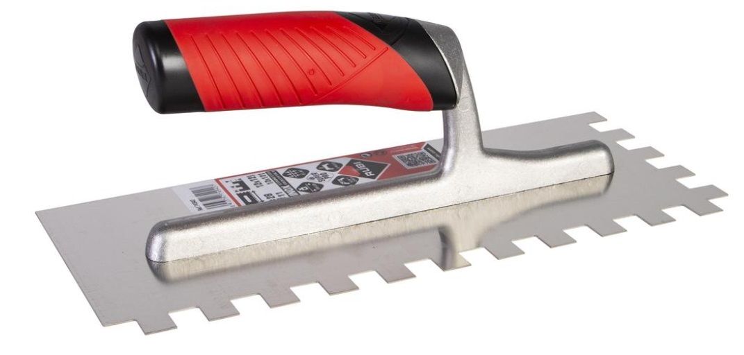 Šukos plytelių klijams Rubi Rubiflex INOX 74942; 12x12 mm; 28 cm 