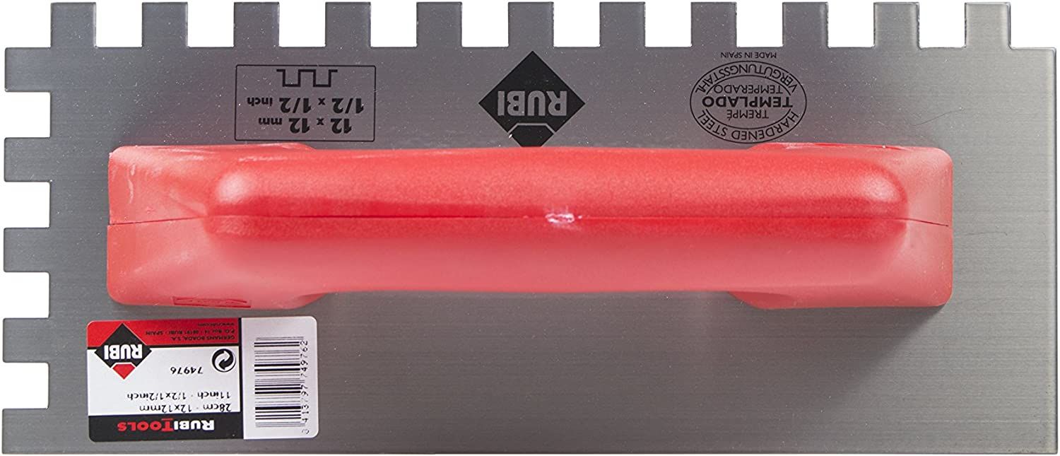 Šukos plytelių klijams Rubi 74976; 12x12 mm; 28 cm 