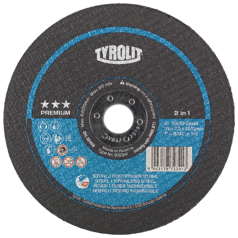 Abrazyvinis pjovimo diskas Tyrolit A 30 Q BF XA; 230x2,5 mm; 1 vnt.