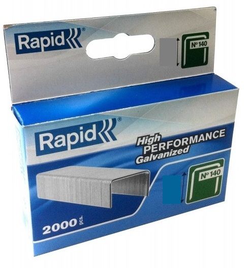 Kabės Rapid; 10,6x6 mm; 2000 vnt.; tipas 140