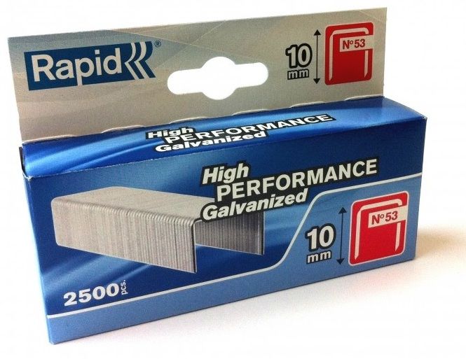 Kabės Rapid; 11,4x10 mm; 2500 vnt.; tipas 53