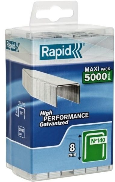 Kabės Rapid; 10,6x8 mm; 5000 vnt.; tipas 140