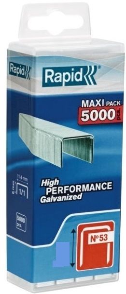 Kabės Rapid; 11,4x12 mm; 5000 vnt.; tipas 53