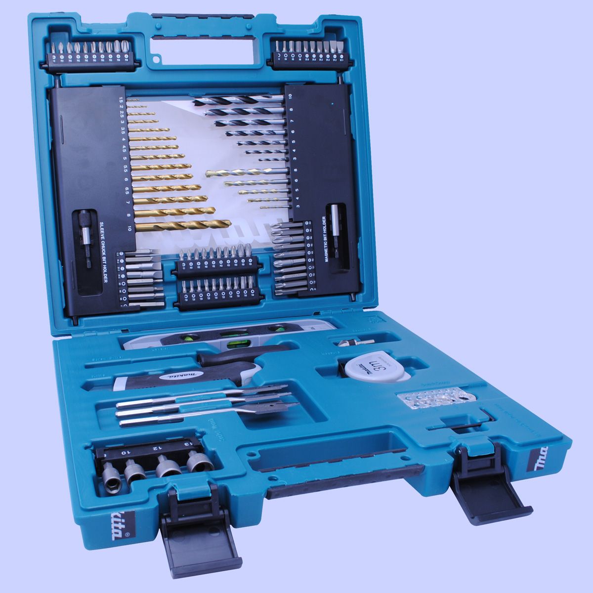 104 dalių priedų komplektas Makita D-31778 