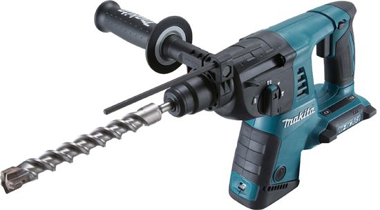 Akum. perforatorius Makita DHR264Z; 2x18 V; 2,5 J; SDS-plus (be akumuliatoriaus ir pakrovėjo)