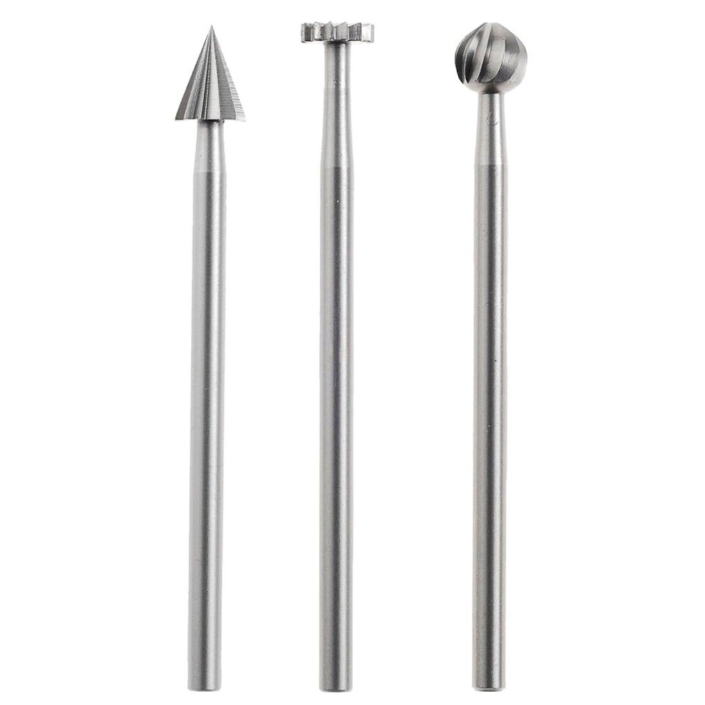 Volframo karbido pjaunamųjų antgalių rinkinys Proxxon; 3 vnt.