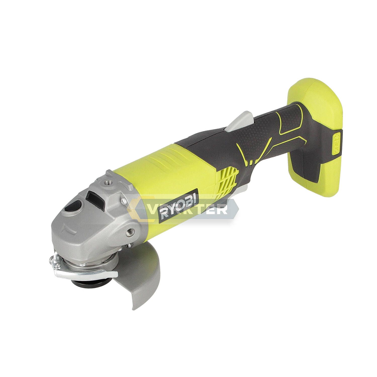 Kampinis šlifuoklis Ryobi R18AG-0; 18 V (be akumuliatoriaus ir pakrovėjo)