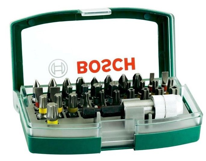 Sukimo antgalių komplektas Bosch Promoline Colored; 32 vnt.