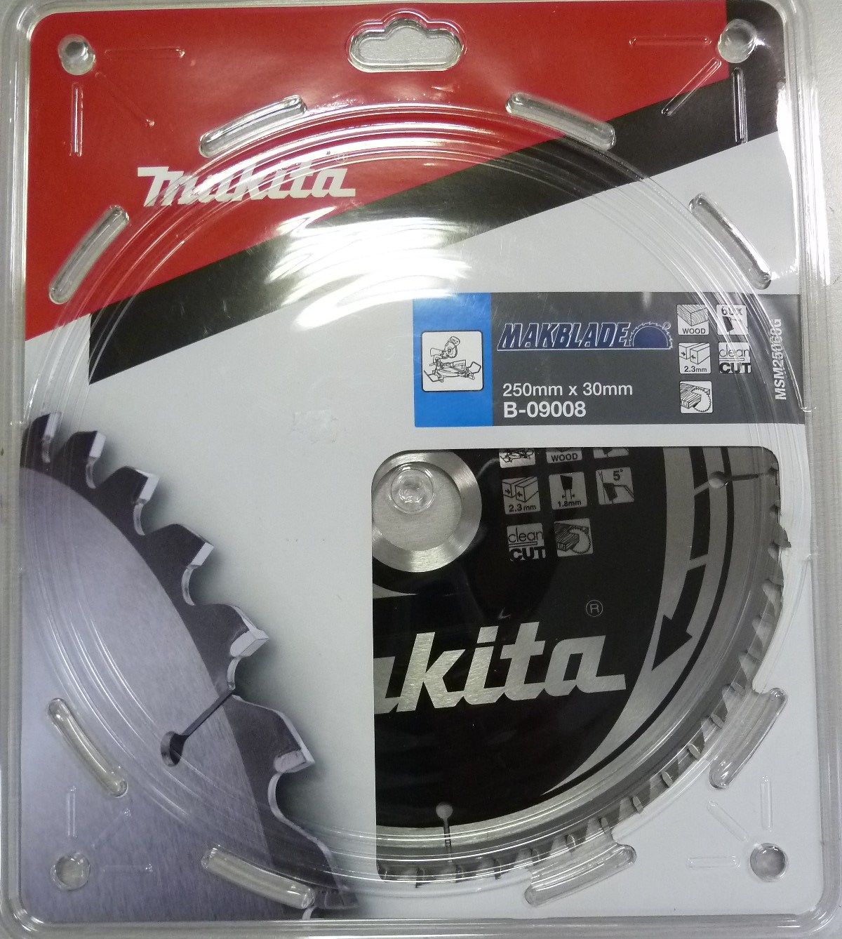 Pjovimo diskas medienai Makita; 250x2,3x30,0 mm; Z60; 5°  