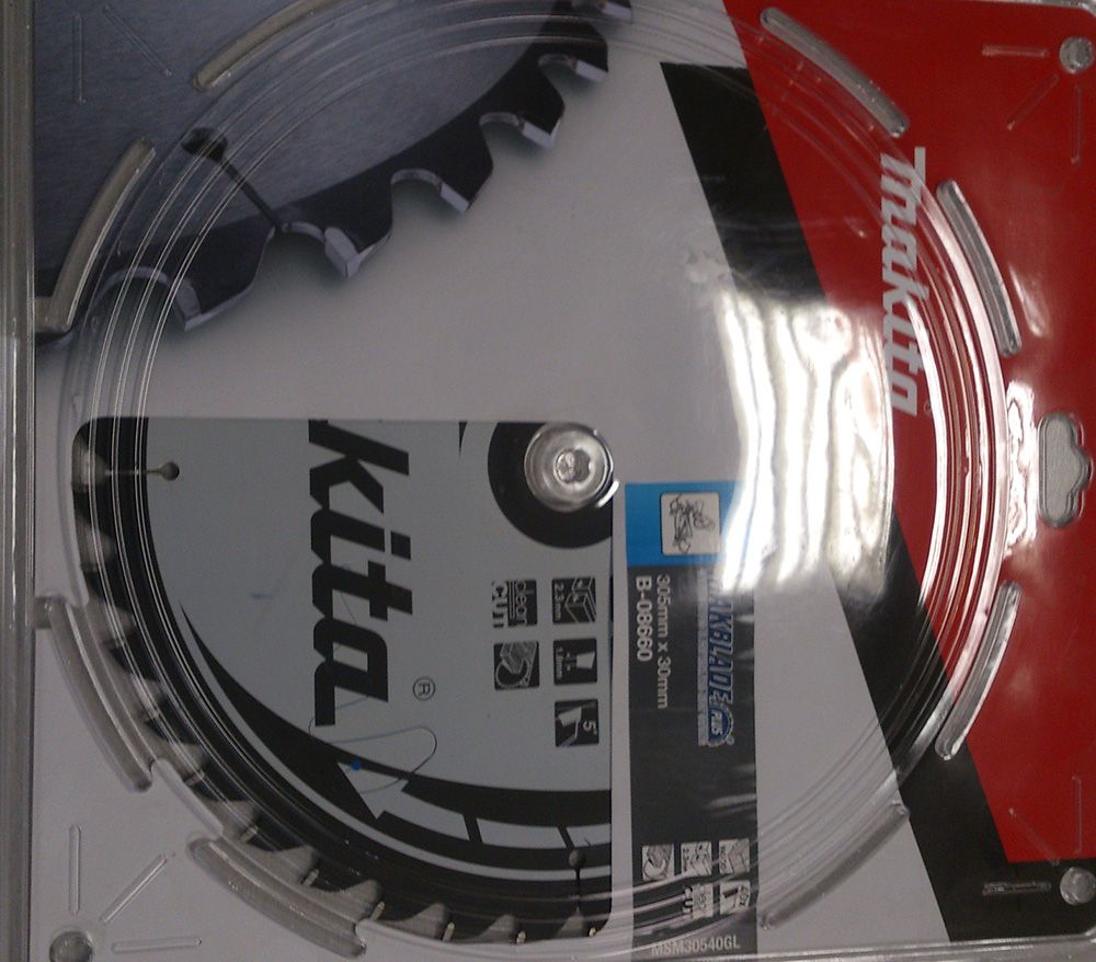 Pjovimo diskas medienai Makita; 305x2,3x30,0 mm; Z40; 5°  