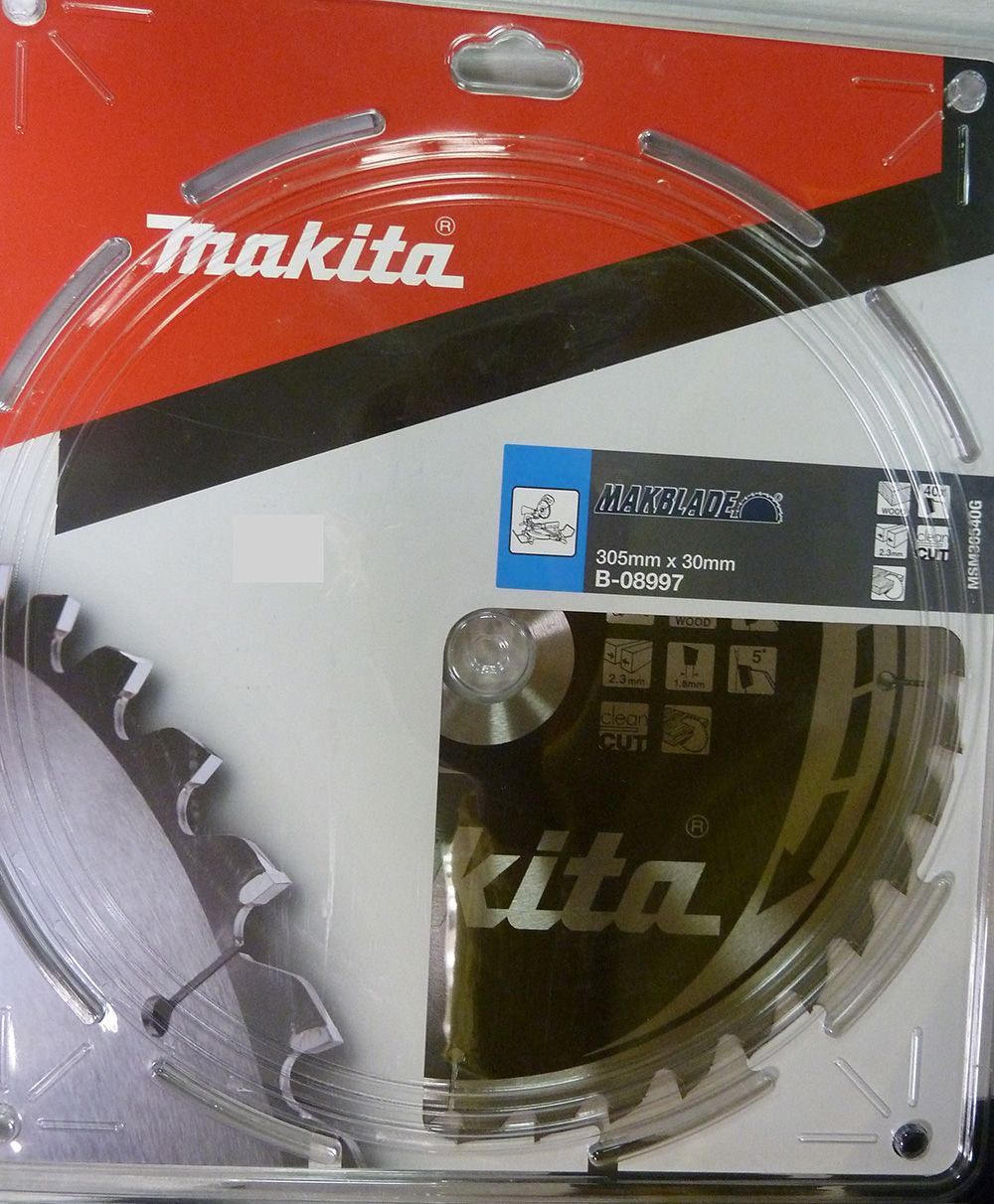 Pjovimo diskas medienai Makita; 305x2,3x30,0 mm; Z40; 5°  